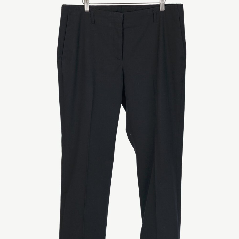 Dries Van Noten Black Cotton & Wool Tapered Trousers